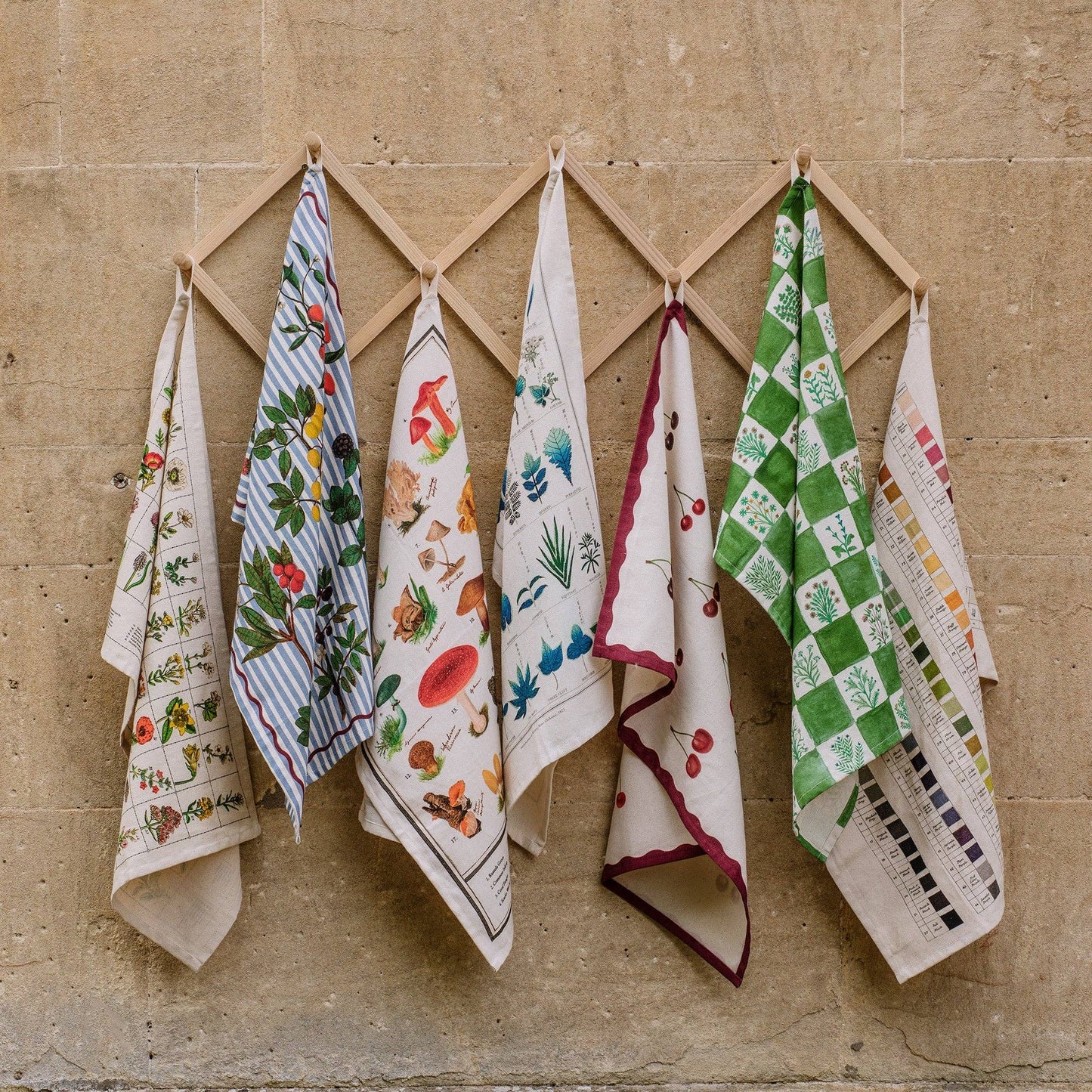 15th Century Illustrated Herbs Tea Towel