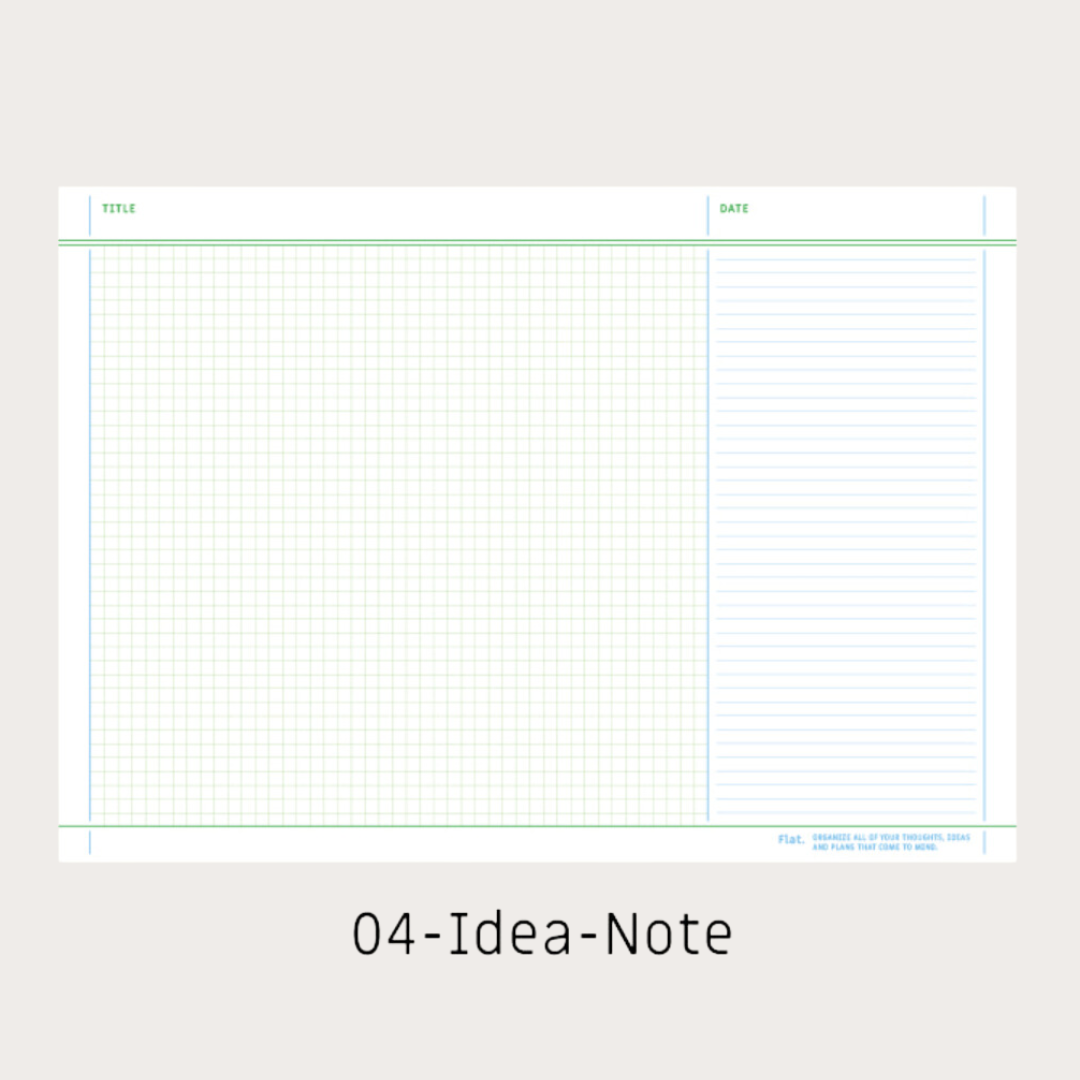 Paperian Flat A5 'Weekly' Notepad