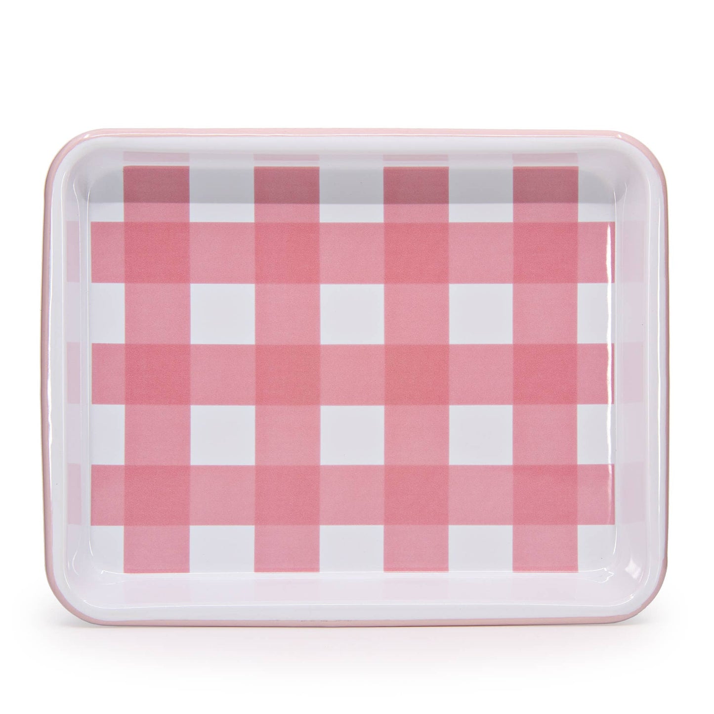 Max Humphrey x CCH Gingham Enamelware Tray: Yellow