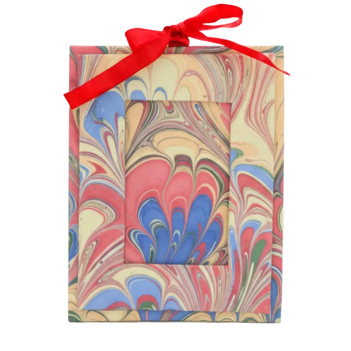 Mini Hand-Marbled Picture Frame - Multicolor
