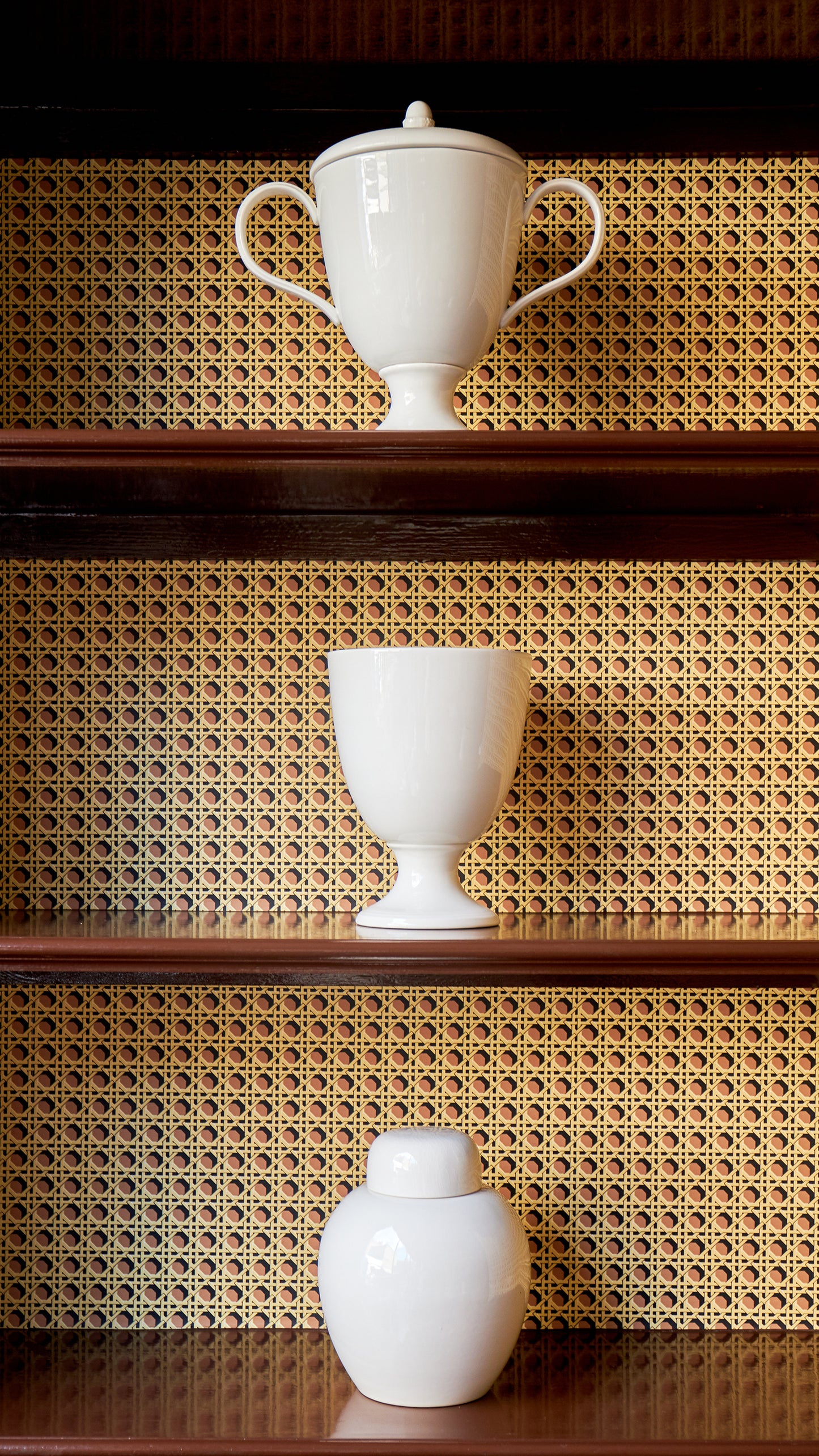 Regency Caning Wallpaper - Khaki
