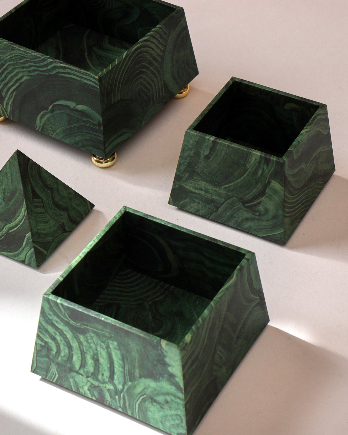 Obelisk Stacking Box - Malachite