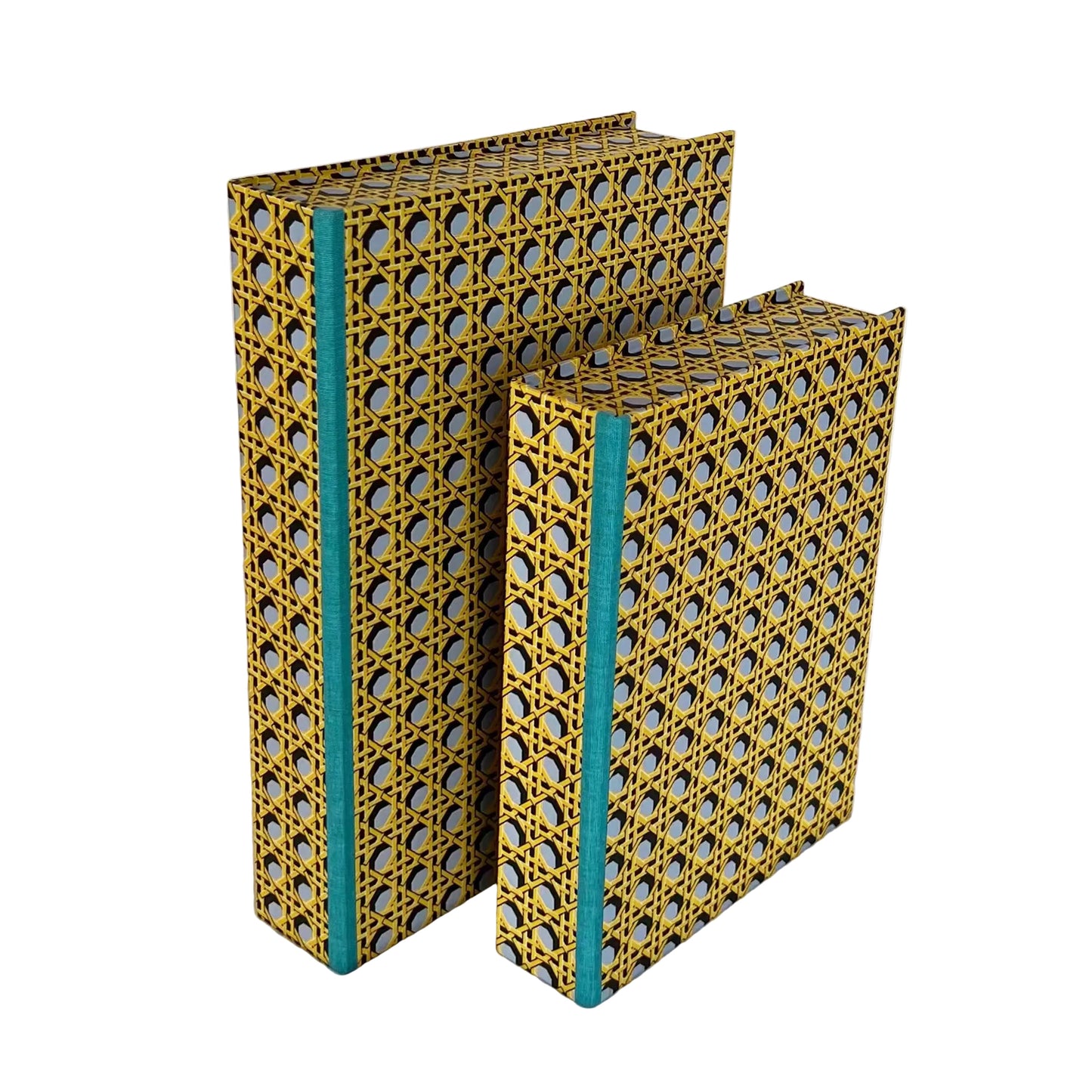 A5 Boxfile - Regency Caning Wedgwood Blue