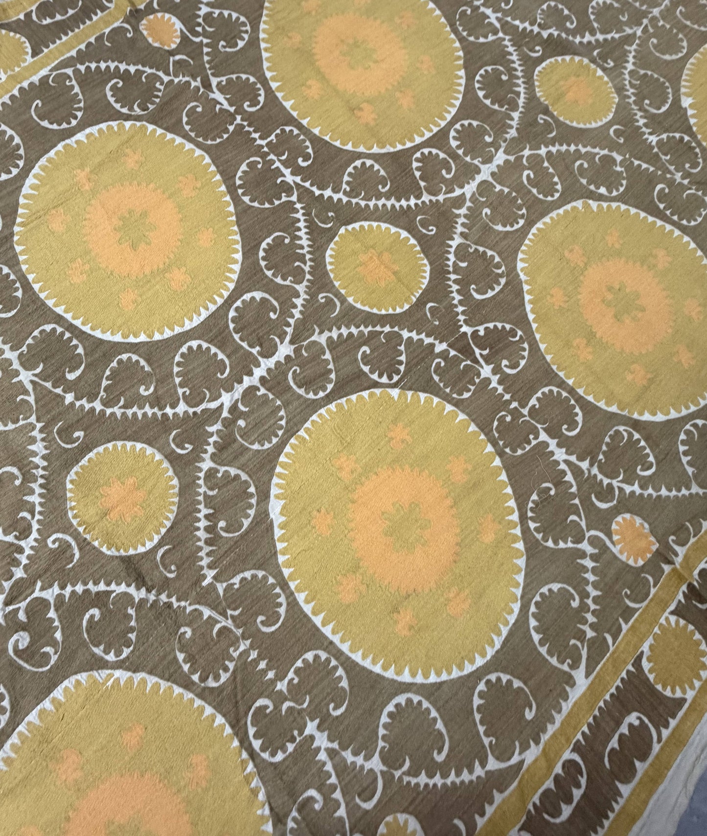 Handmade Vintage Suzani Throw - 230cm x 356cm