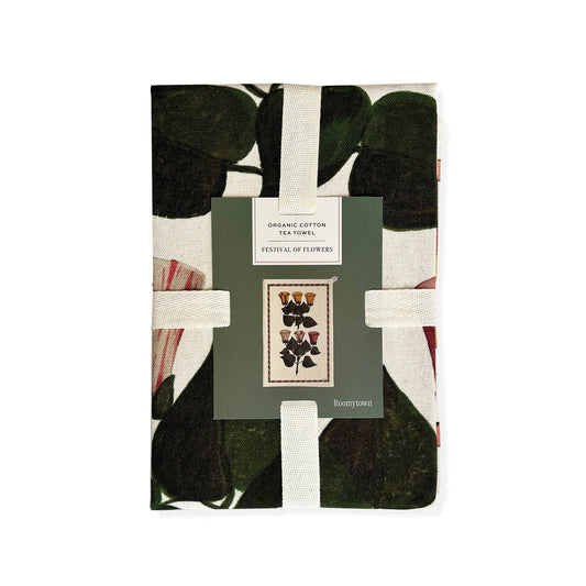 Festival of Flowers Tea Towel