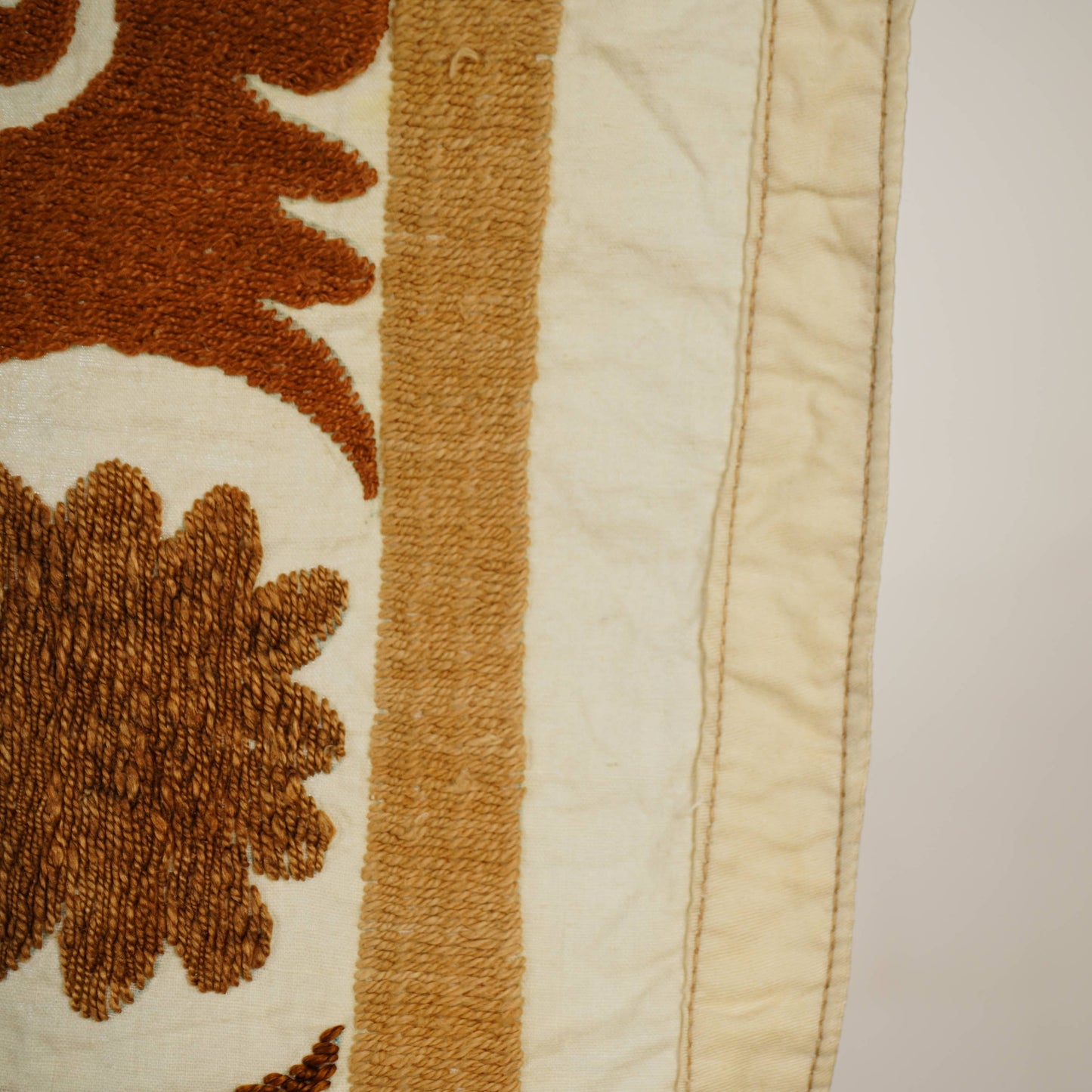 Handmade Vintage Suzani Throw -  112cm x 126cm