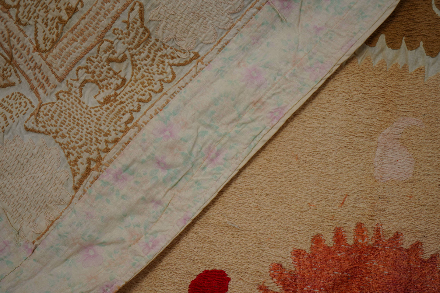 Handmade Vintage Suzani Throw - 130cm x 130cm