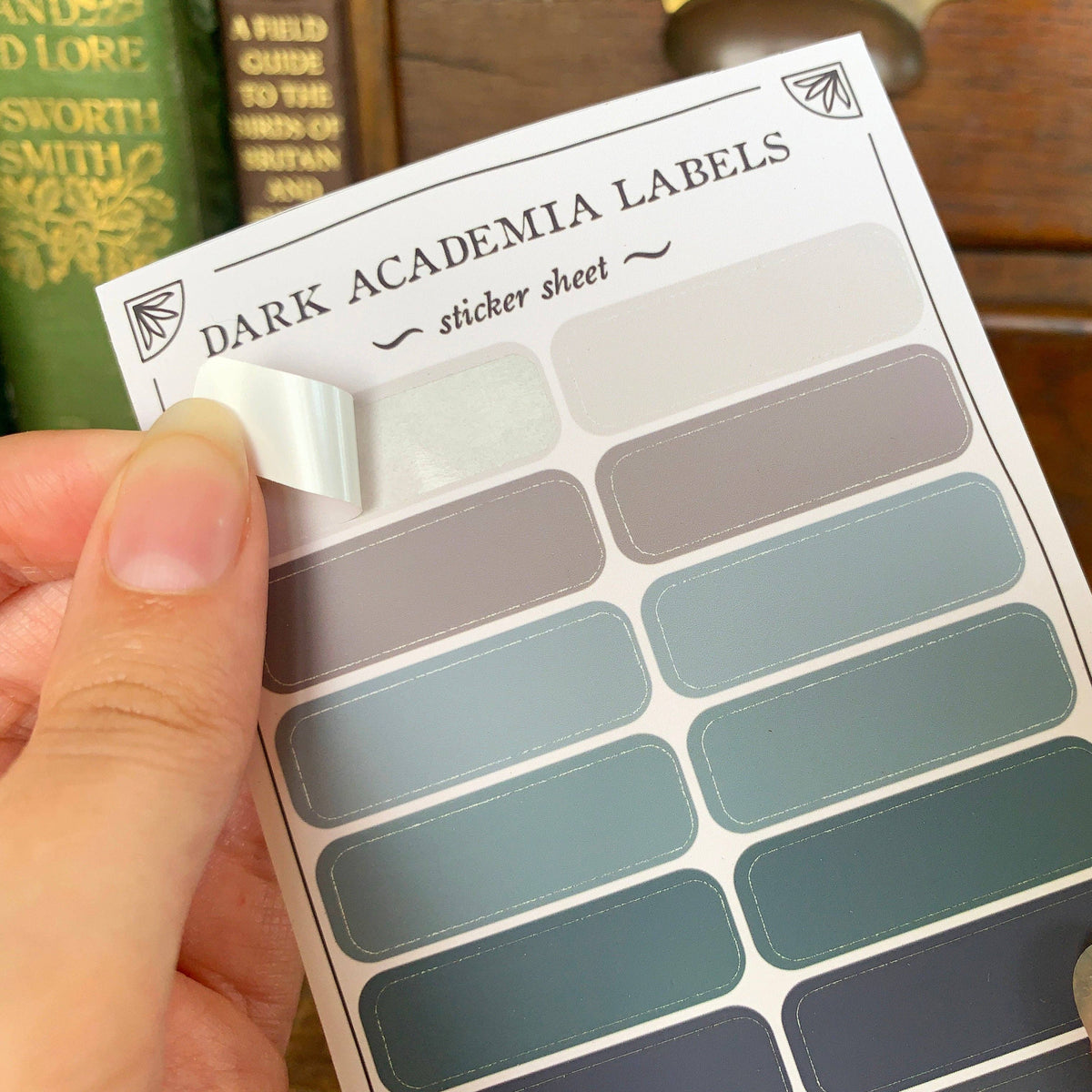Dark Academia Label Sheet