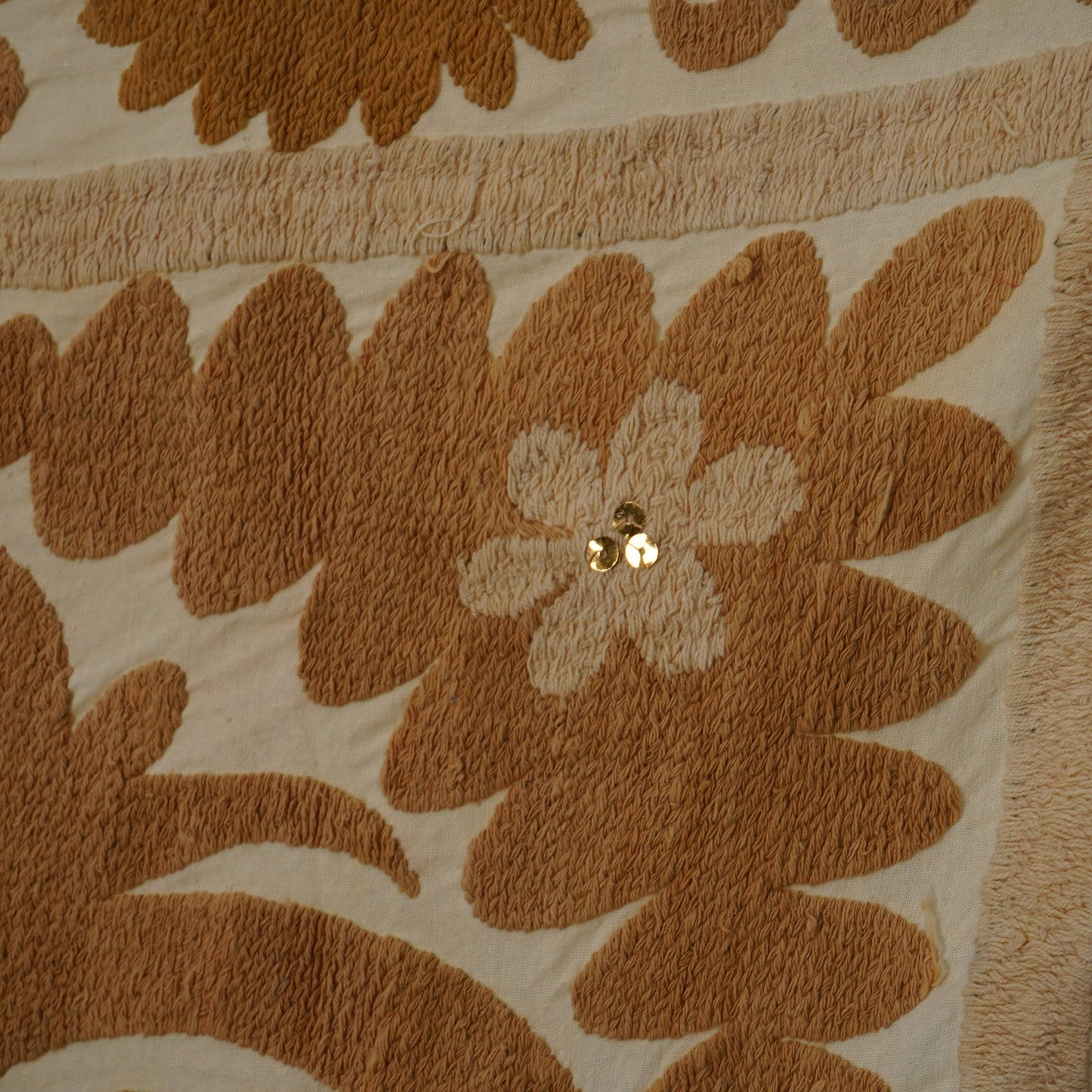 Handmade Vintage Suzani Throw - 132cm x 140cm