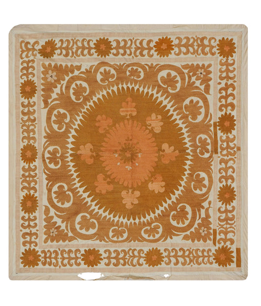 Handmade Vintage Suzani Throw - 132cm x 140cm