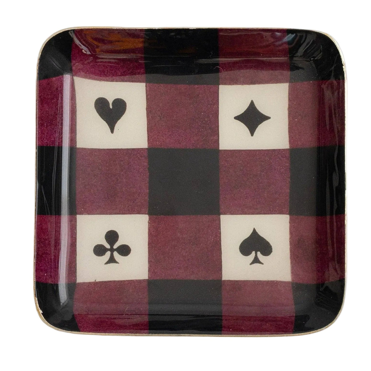 House of Suits - Small Square Enamel Tray