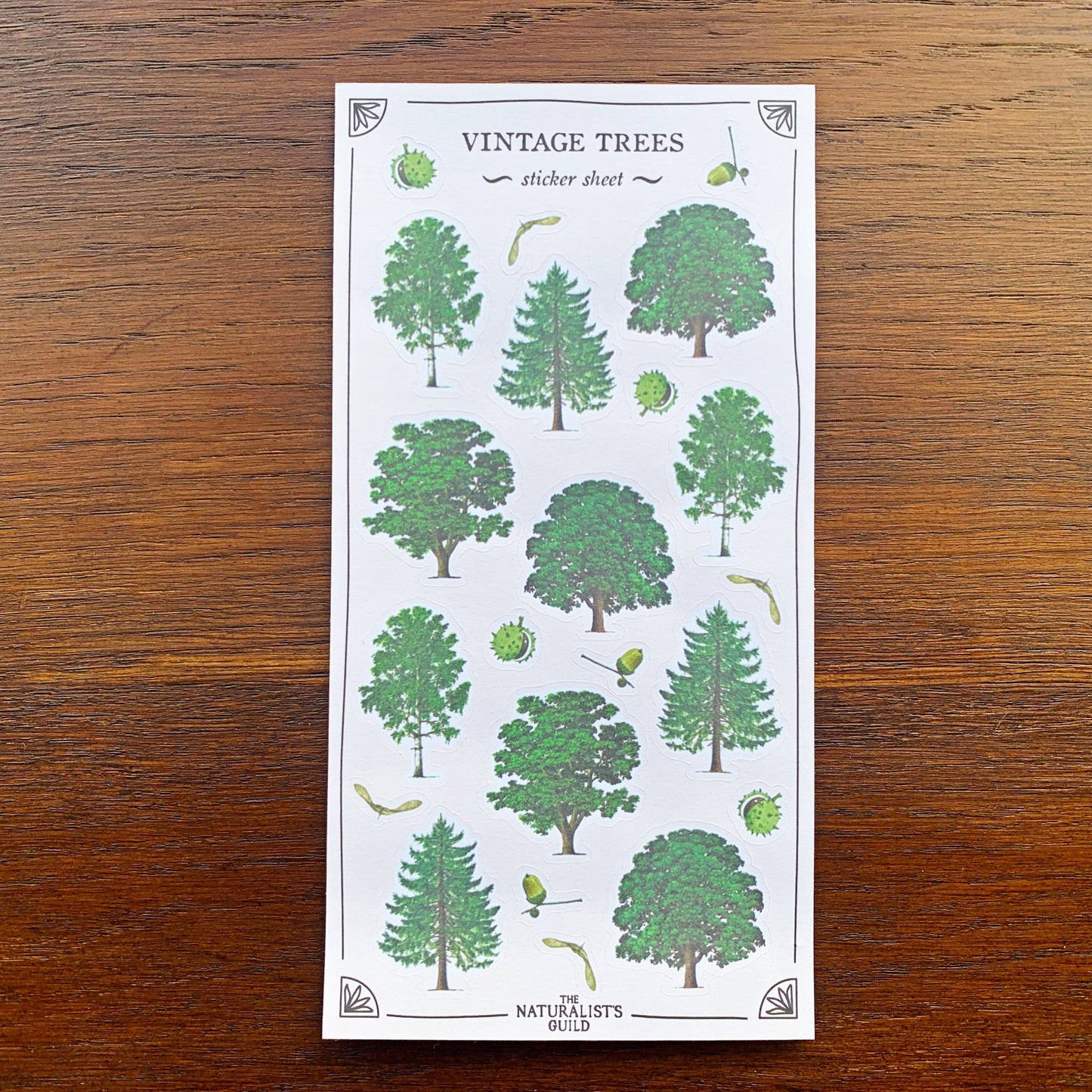 Vintage Trees Sticker Sheet