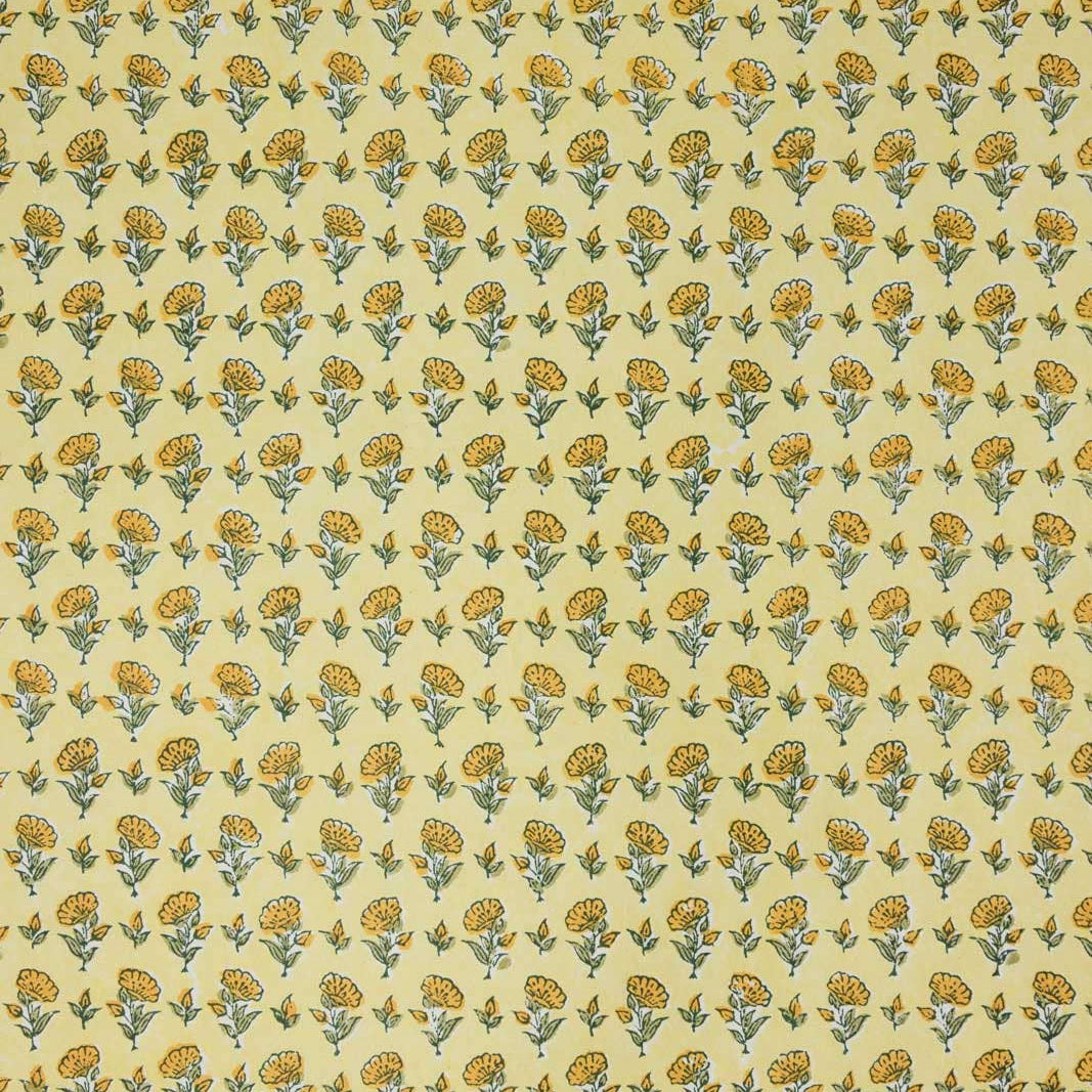 Block Printed Wrapping Paper - Ditsy Floral Sunshine