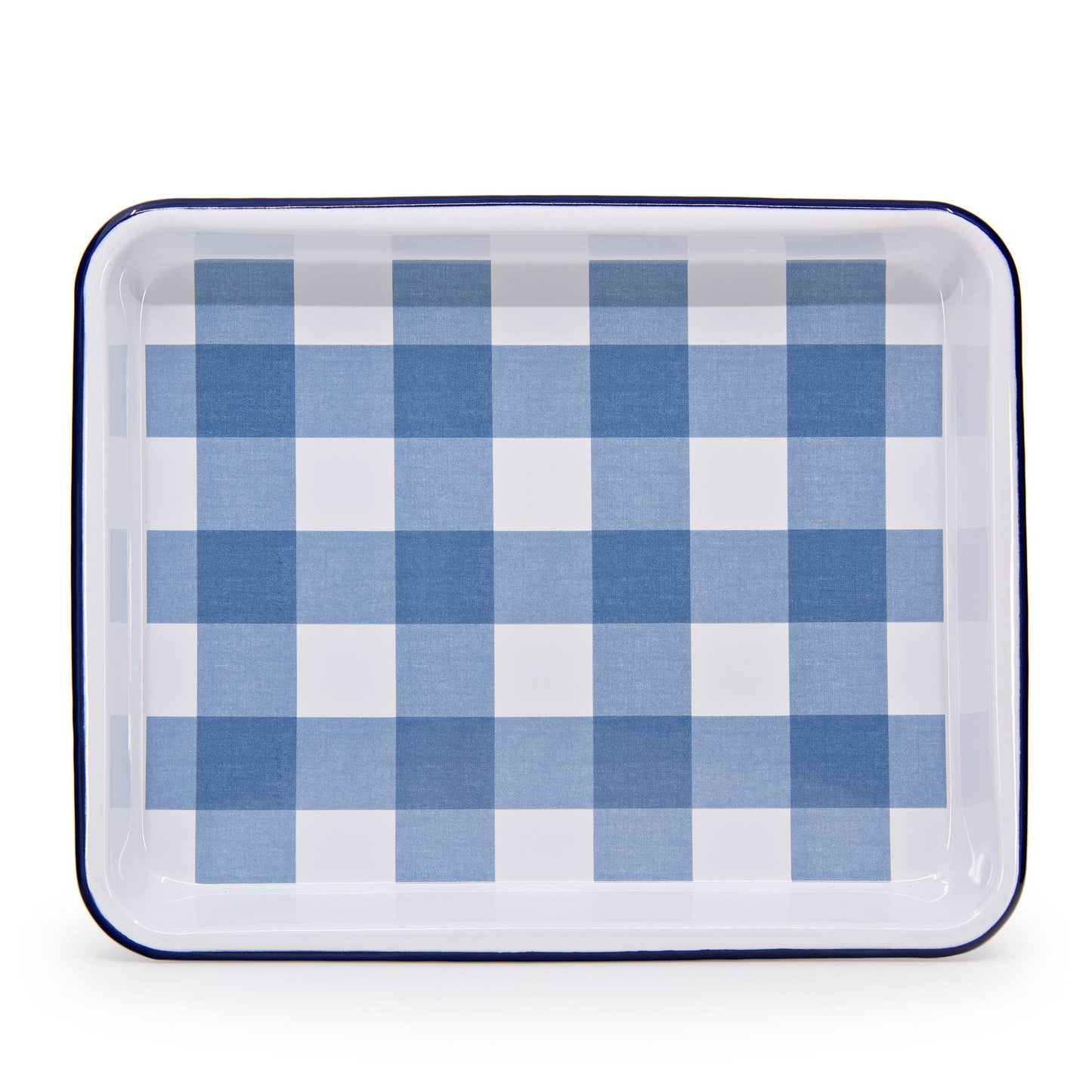 Max Humphrey x CCH Gingham Enamelware Tray: Yellow