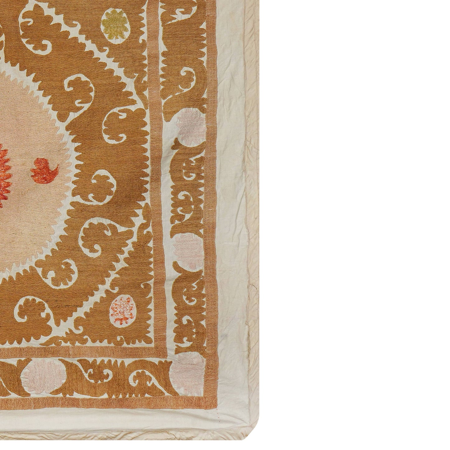 Handmade Vintage Suzani Throw - 130cm x 130cm