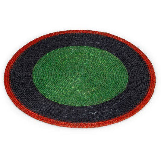 Seagrass Placemat - Midnight Blue / Beryl Green: 4