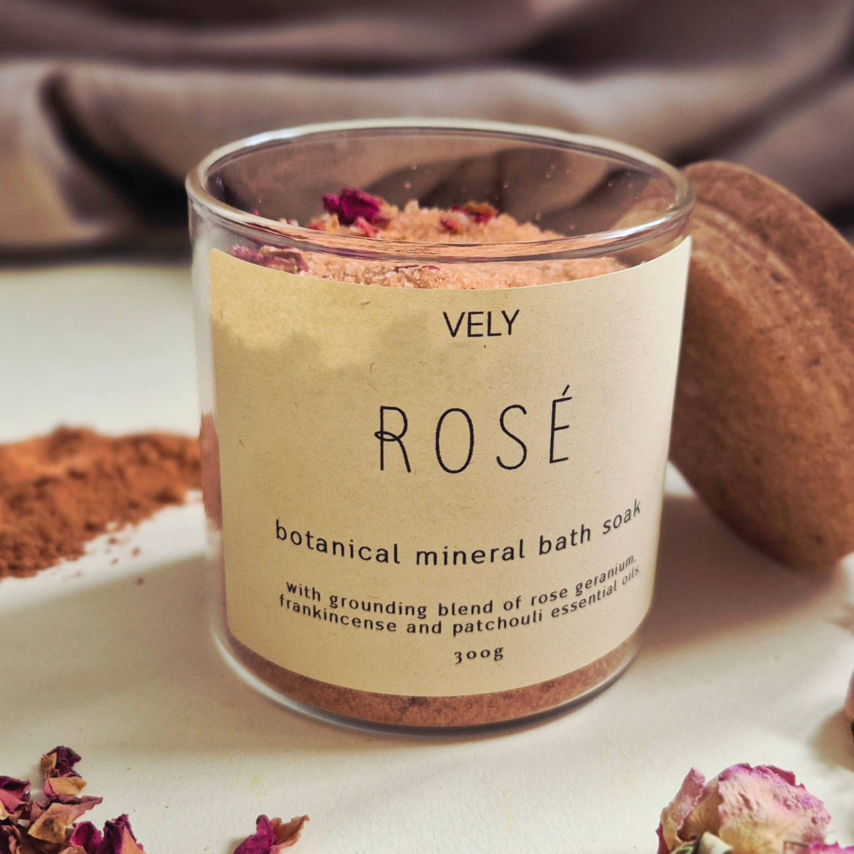 Botanical Mineral Bath Salts "Rosé"