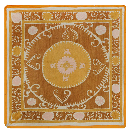 Handmade Vintage Suzani Throw - 156cm x 158cm