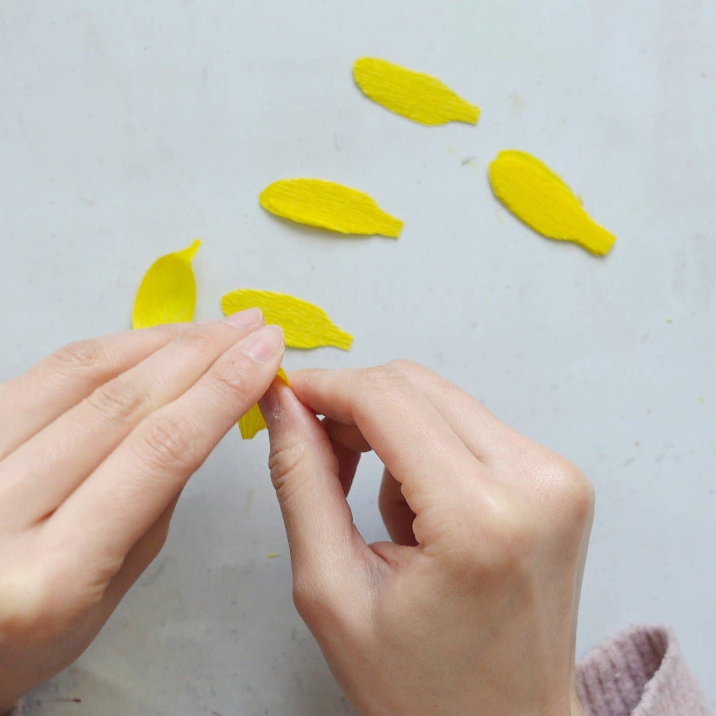 Make Your Own Crepe Paper Sulphur Rose - Yellow