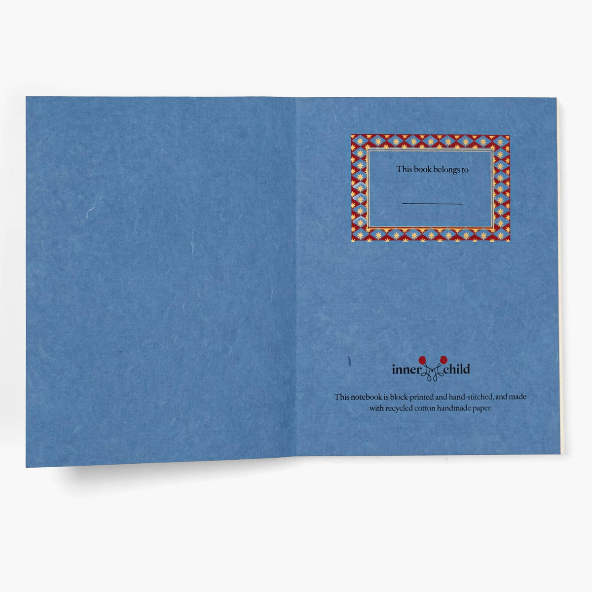A5 Block Print Notebook - Purple & Blue Daisies
