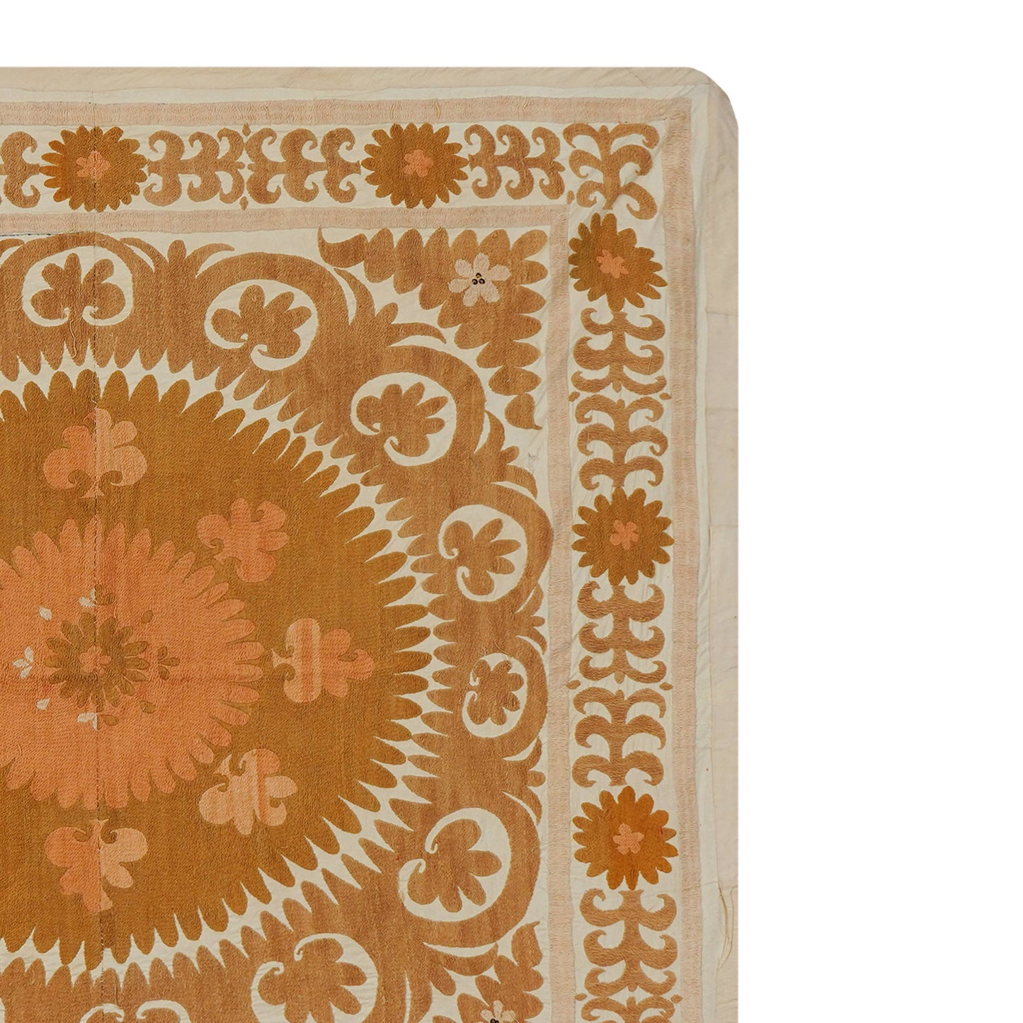 Handmade Vintage Suzani Throw - 132cm x 140cm