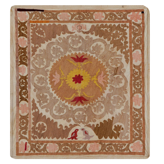Handmade Vintage Suzani Throw - 114cm x 122cm