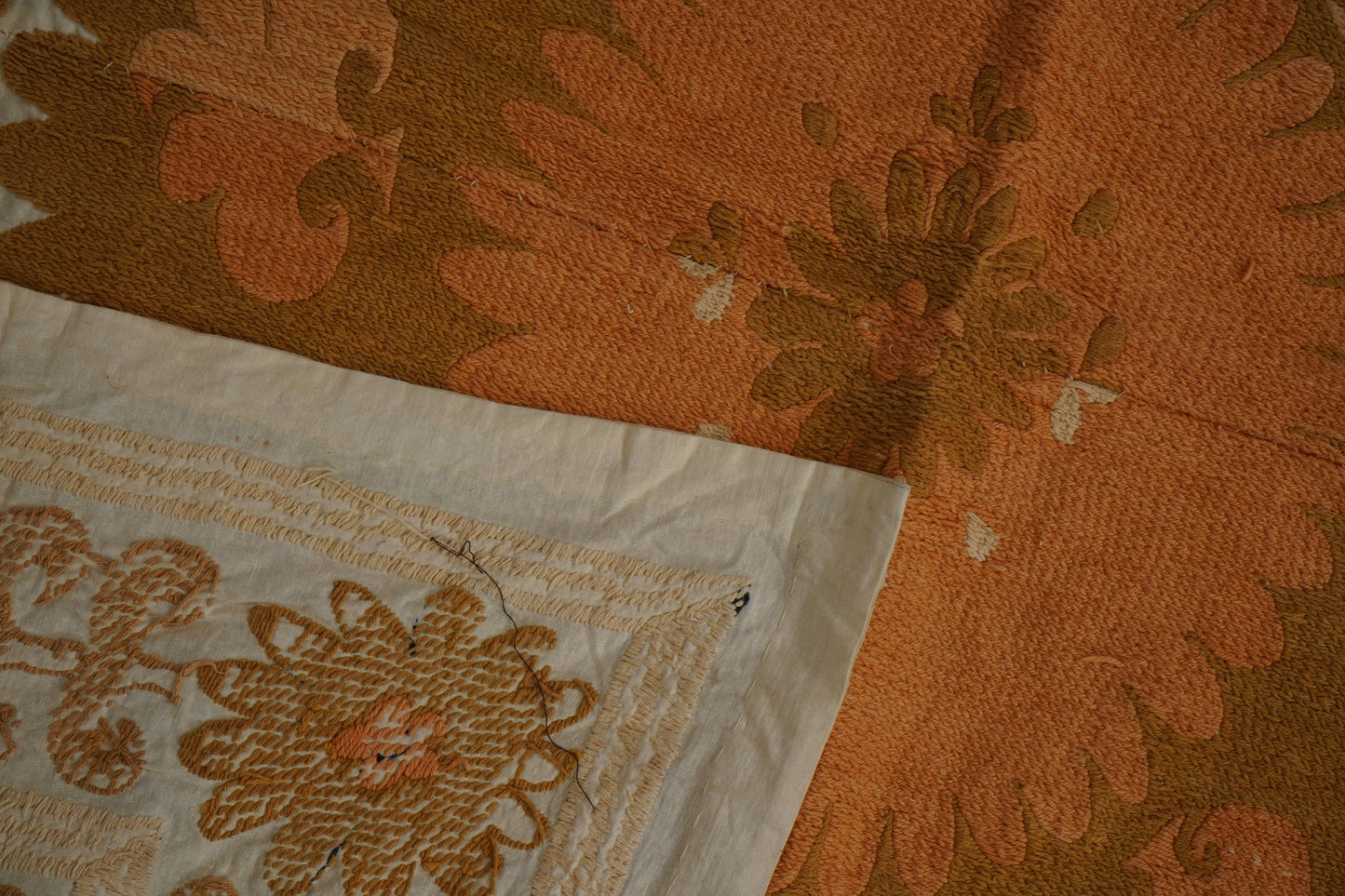 Handmade Vintage Suzani Throw - 132cm x 140cm