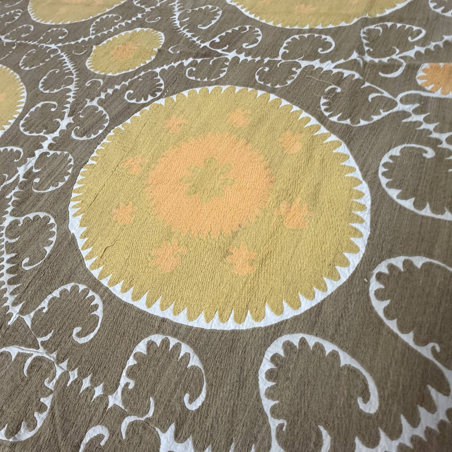 Handmade Vintage Suzani Throw - 230cm x 356cm