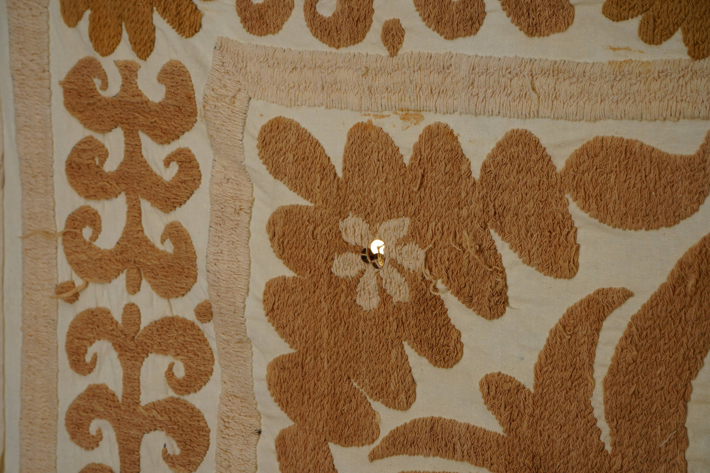 Handmade Vintage Suzani Throw - 132cm x 140cm