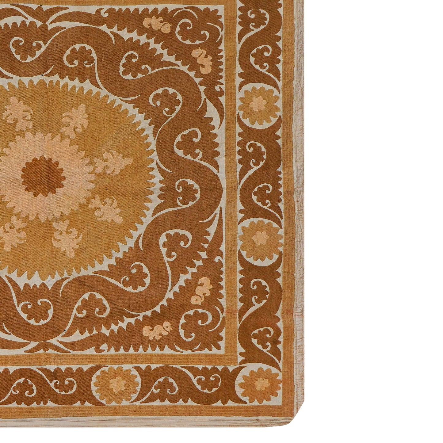 Handmade Vintage Suzani Throw - 138cm x 144cm