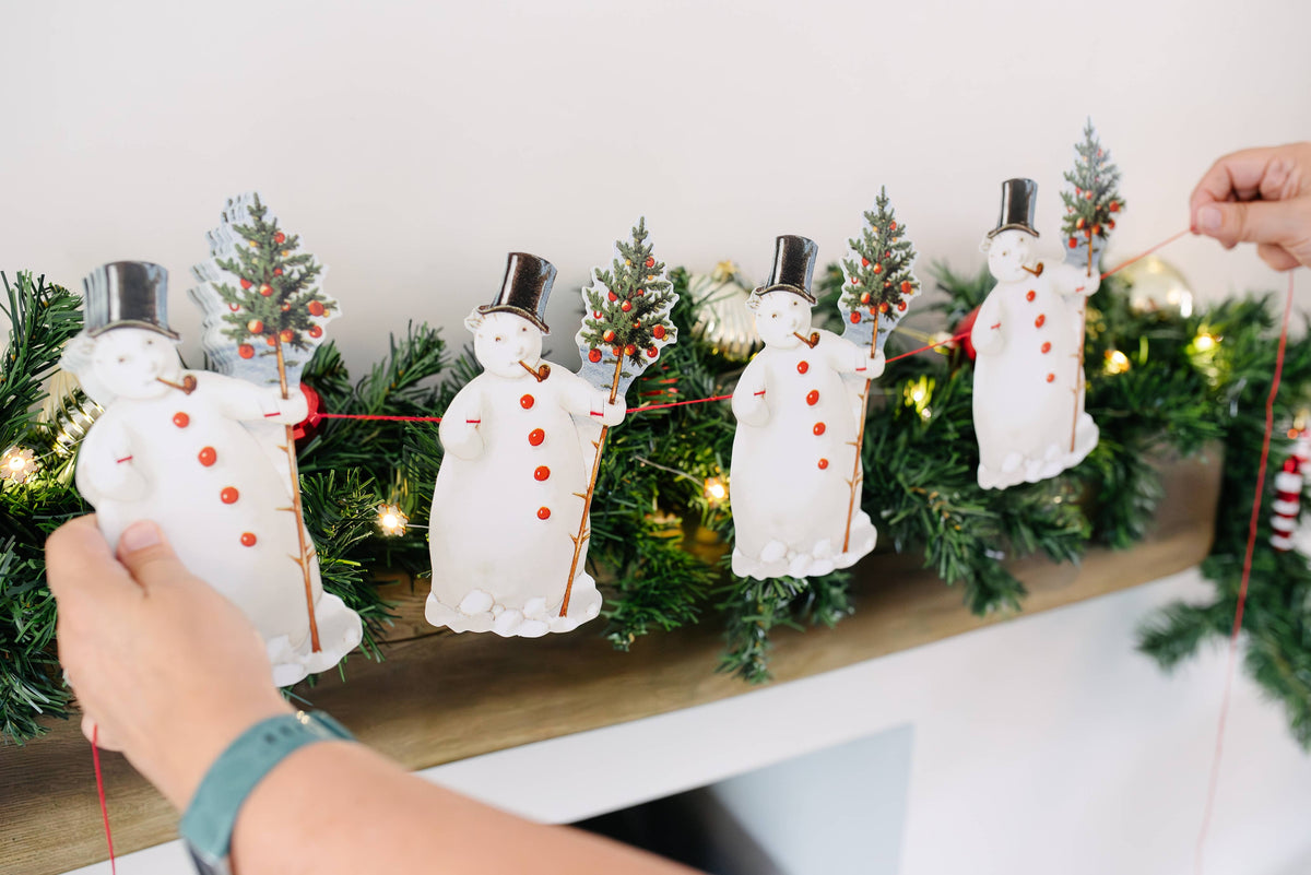 Snowman Christmas Garland