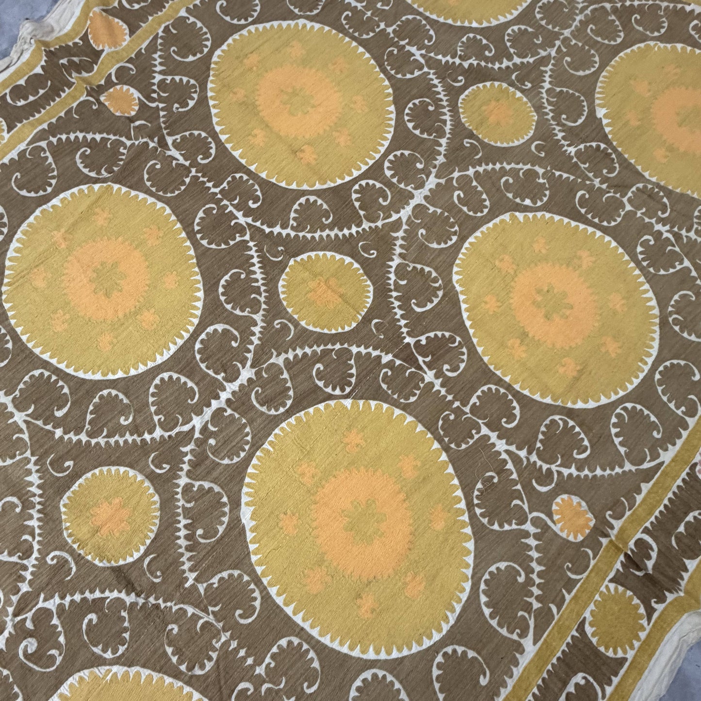 Handmade Vintage Suzani Throw - 230cm x 356cm