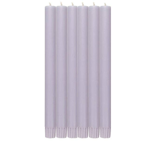 Verbena Mauve Dinner Candles - Pack of 6