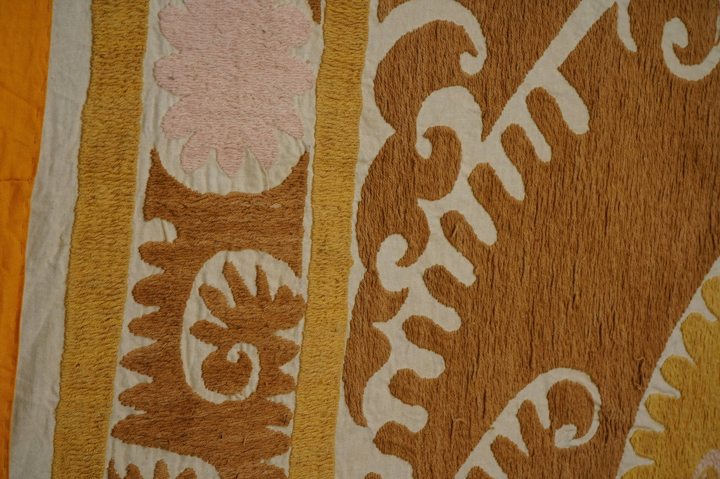 Handmade Vintage Suzani Throw - 156cm x 158cm