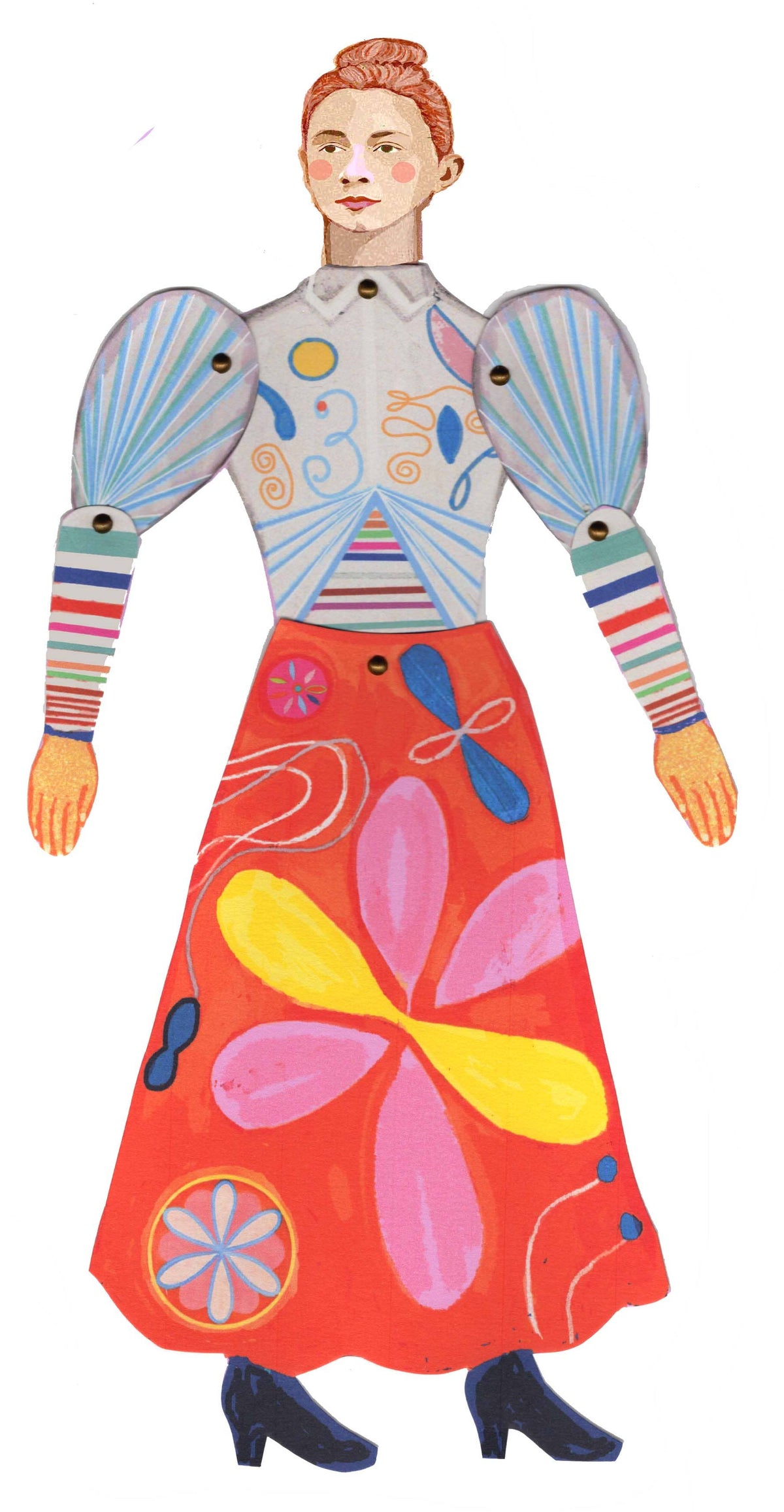 Cut & Make Paper Puppet - Artist Series - Hilma af Klint