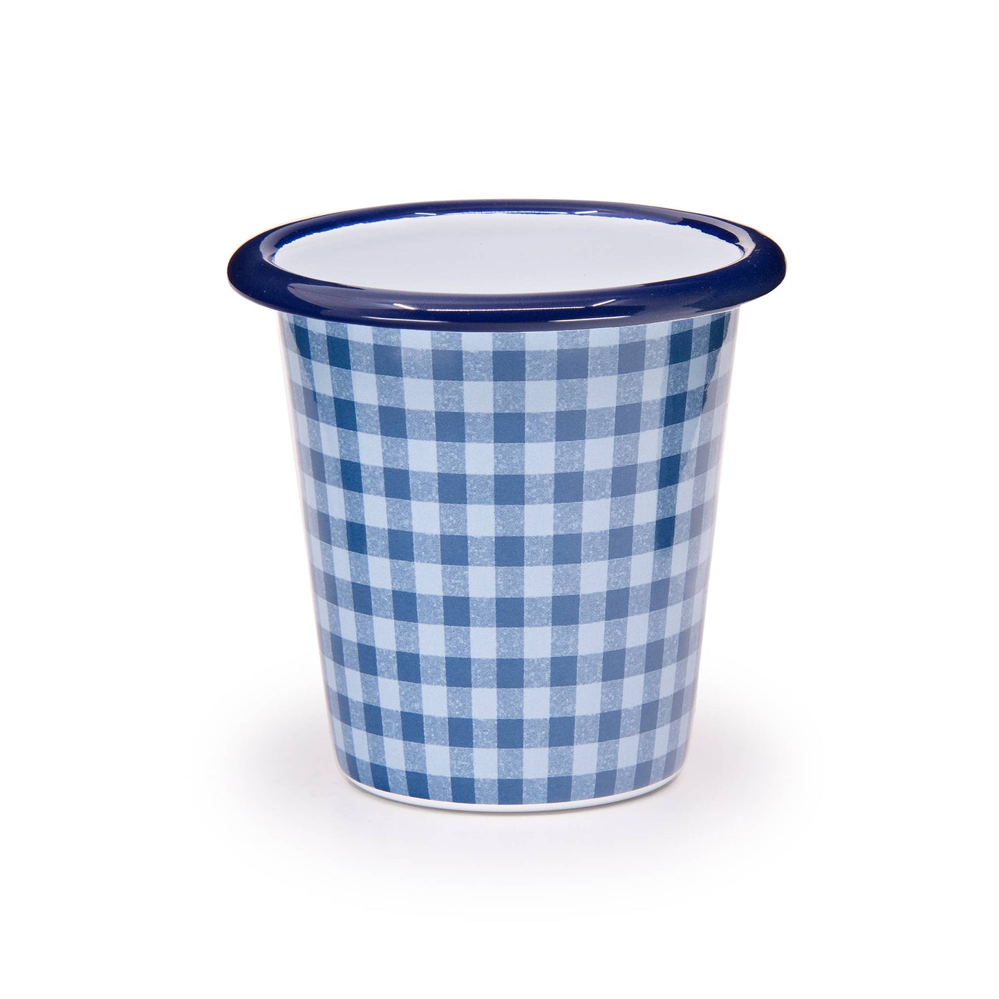 Max Humphrey x CCH Plaid Enamelware Tumbler: Yellow
