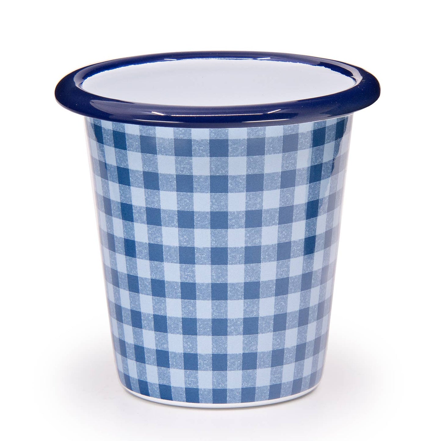 Max Humphrey x CCH Plaid Enamelware Tumbler: Blue