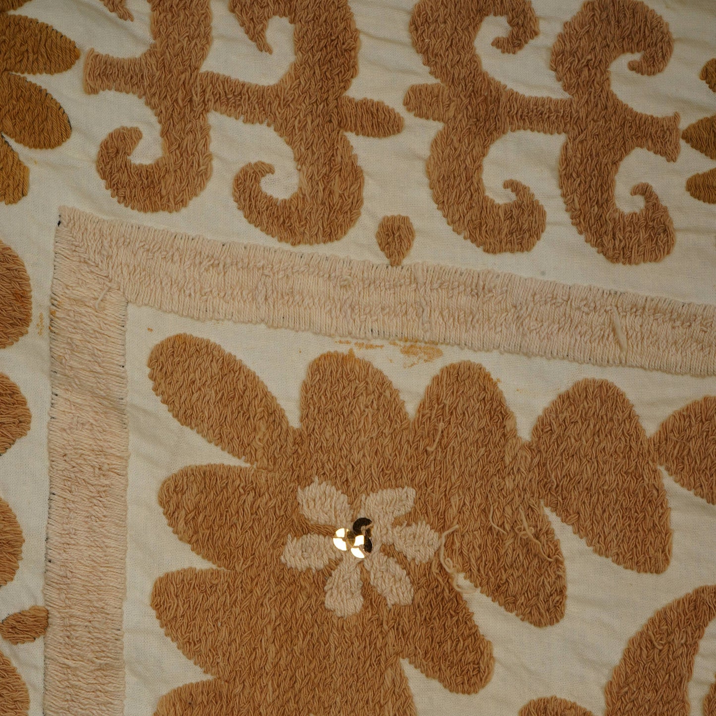 Handmade Vintage Suzani Throw - 132cm x 140cm