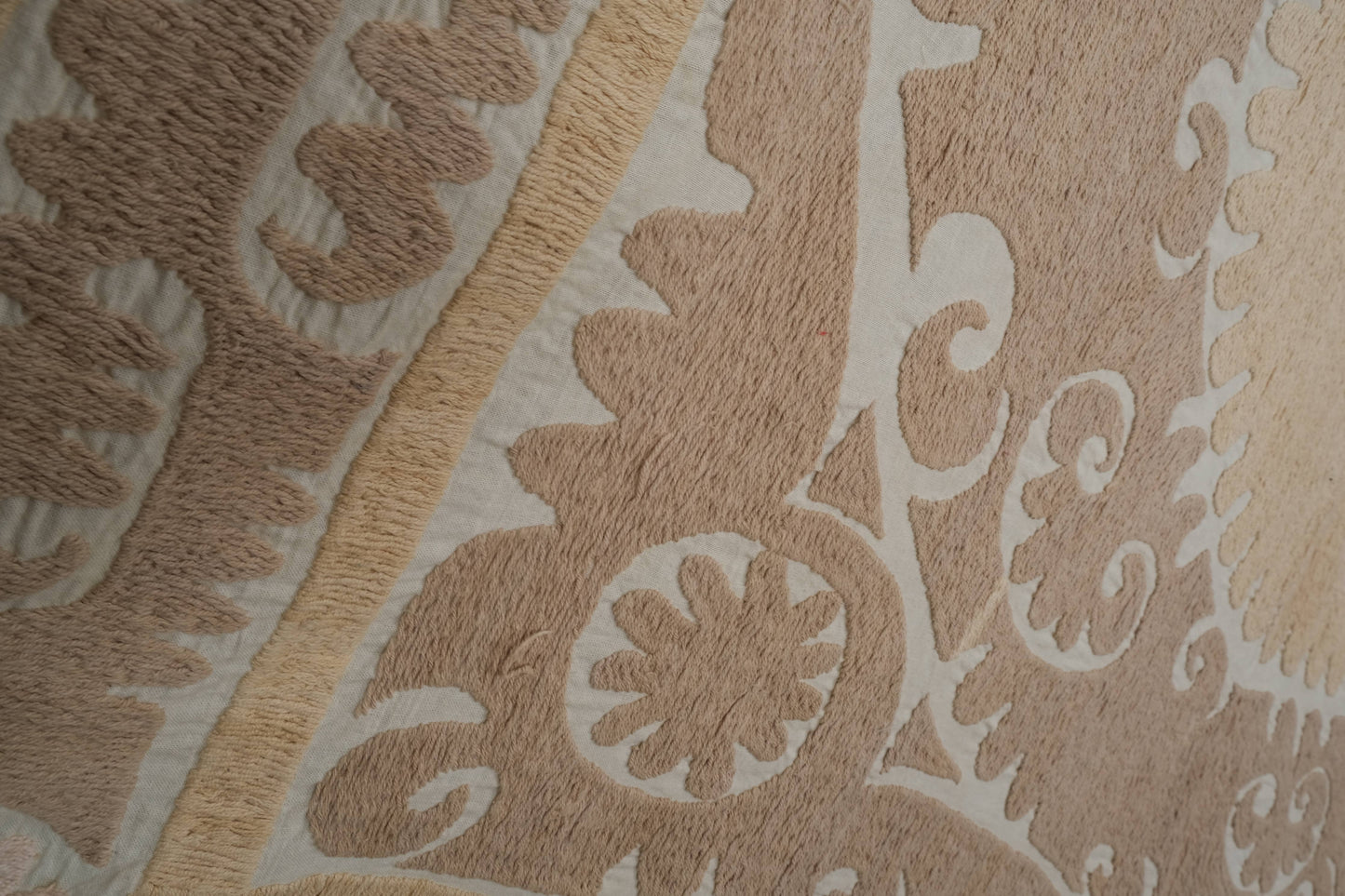 Handmade Vintage Suzani Throw - 130cm x 136cm
