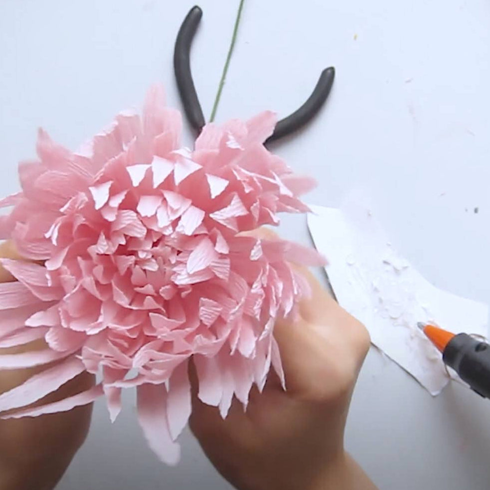 Make Your Own Crepe Paper Chrysanthemum Flower