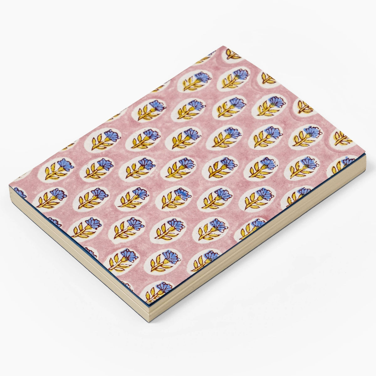 A5 Block Print  Notebook - Purple Daisies