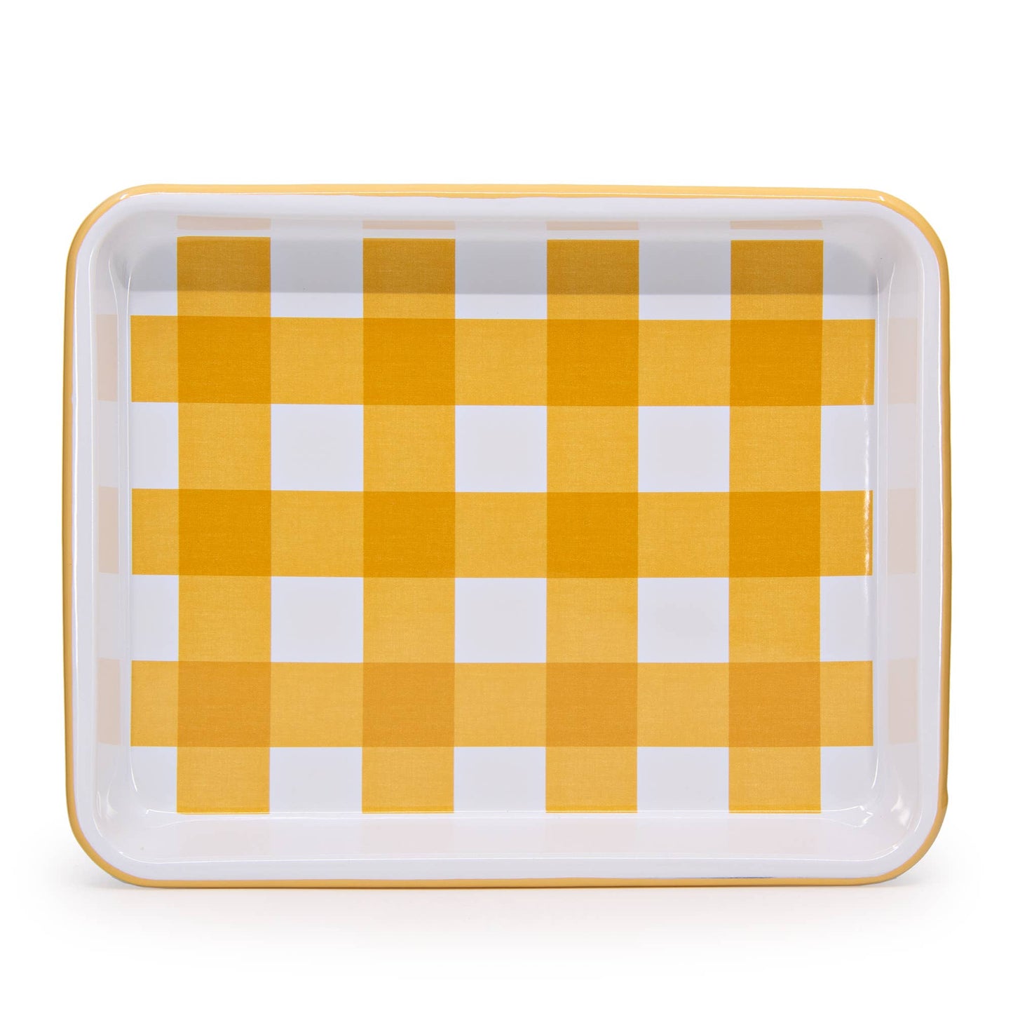 Max Humphrey x CCH Gingham Enamelware Tray: Pink