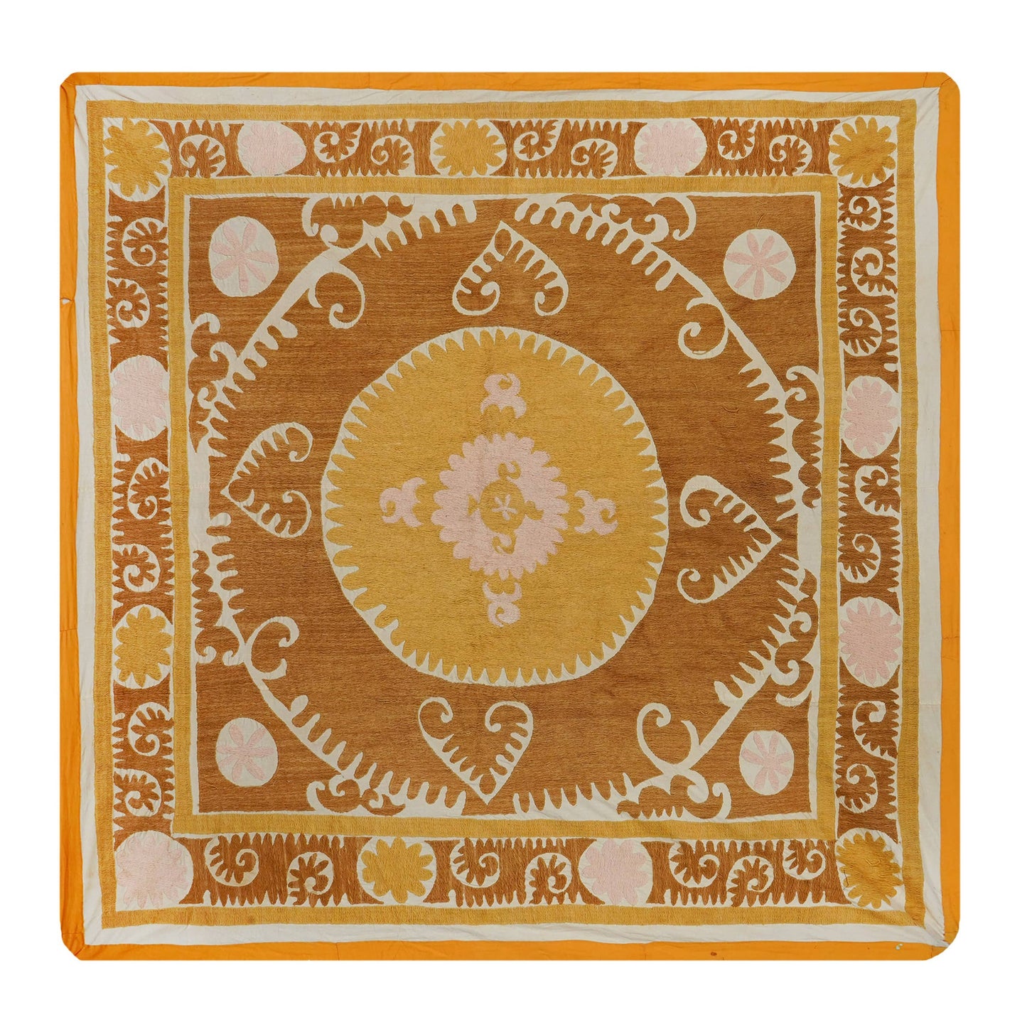 Handmade Vintage Suzani Throw - 156cm x 158cm