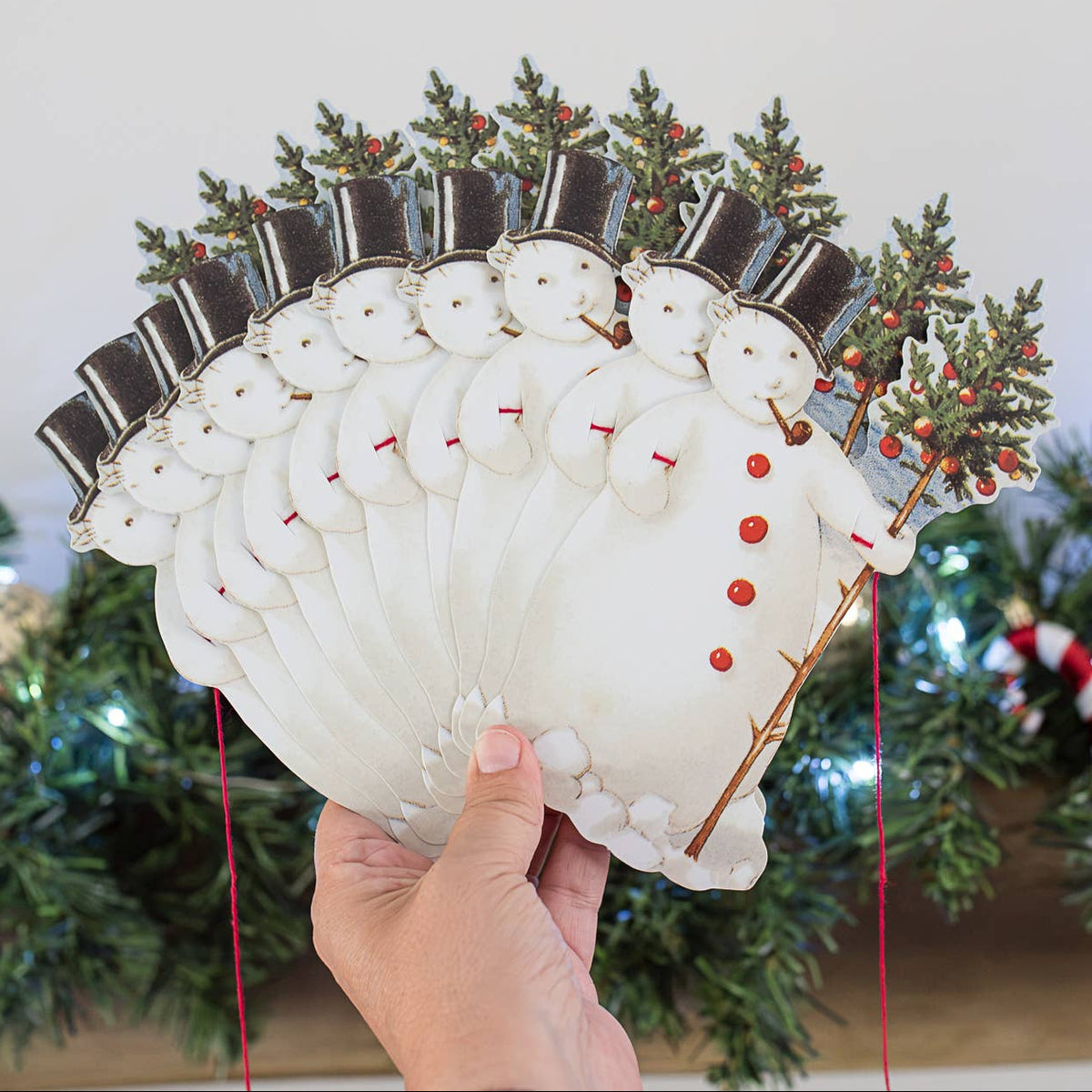 Snowman Christmas Garland