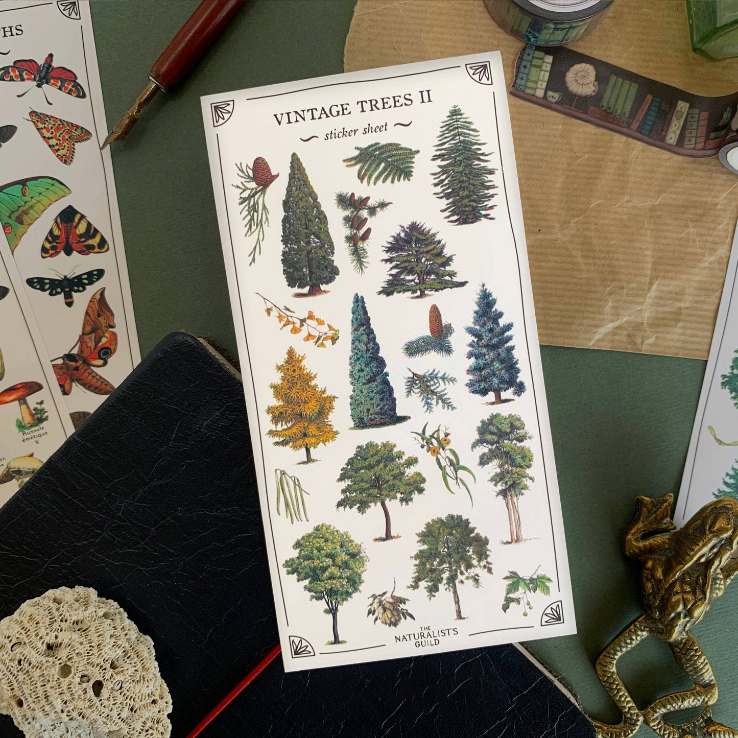 Vintage Trees II Sticker Sheet