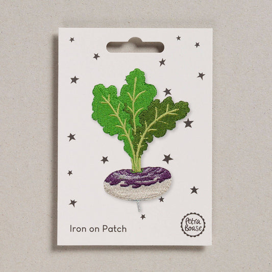 Embroidered Turnip Iron-On Patch