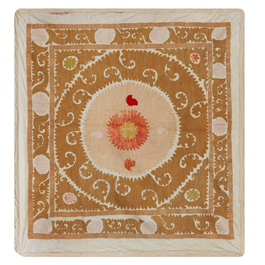 Handmade Vintage Suzani Throw - 130cm x 130cm