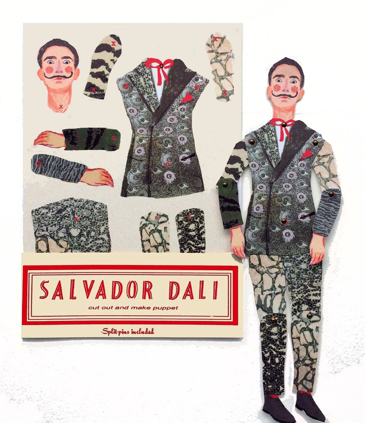 Cut & Make Paper Puppet - Artist Series - Salvador Dali