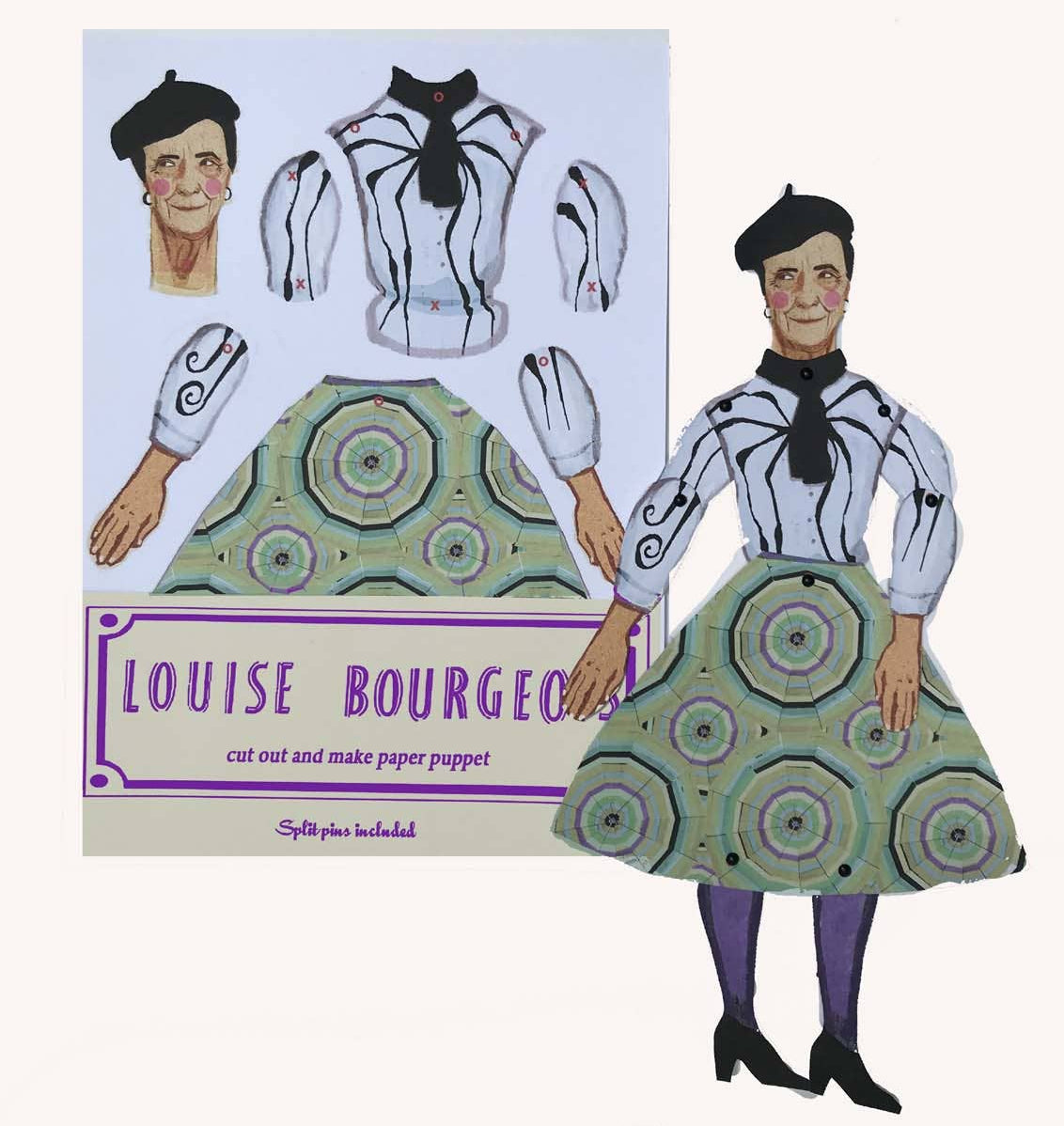 Cut & Make Paper Puppet - Artist Series - Louise Bourgeois