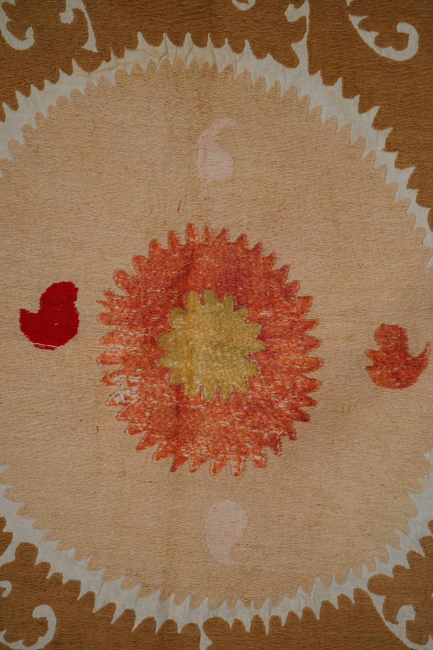 Handmade Vintage Suzani Throw - 130cm x 130cm